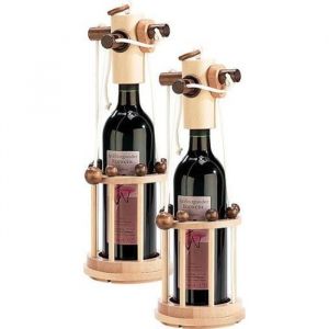 Casse-t&ecirc;te en bois - PLAYTASTIC - 2 pi&egrave;ces - Support bouteille d&eacute;coratif - Difficult&eacute; moyenne - Adulte