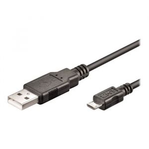 Ewent C&acirc;ble USB Micro-USB de type B (M) pour USB (M) USB 2.0 1 m noir
