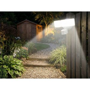 Projecteur LED - LUXFORM - Ext&eacute;rieur - 500 Lumens - D&eacute;tecteur de Mouvement - Sans Fil
