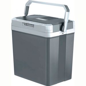 Glacière Électrique portable 24 Litres 12V / 220 - 240V Voiture et Camping Briebe CF1152 58 W Gris 00997