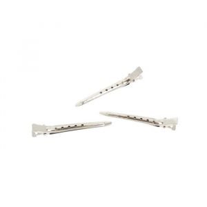 Pince S&eacute;pare M&egrave;che M&eacute;tal x12 Gris - Mezzo - Mat&eacute;riel de coiffure Coloration Cheveux