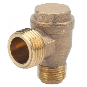 VBESTLIFE clapet anti-retour pour compresseur dair Clapet anti-retour 2 voies Compresseur dair en laiton Raccords filetés pour