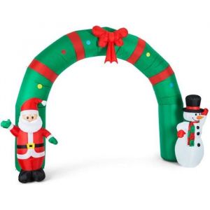 D&eacute;coration de No&euml;l gonflable - ONECONCEPT - Merry Welcome - 250 cm - 5 LEDs - Ext&eacute;rieur