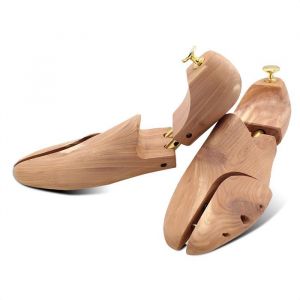 Embauchoirs en Bois - Cèdre Rouge Véritable - Taille 42-43 - Permet de Maintenir la Forme de la CHaussure - Tête d'Extraction