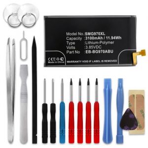 Batterie pour Samsung Galaxy S10e (SM-G970) - EB-BG970ABU (3100mAh) + Set de micro vissage, Batterie de remplacement