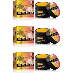 3pcs Crème De Bronzage Soft BrownCrème Bronzante Brillance Brune IngréDients 100% Naturels Obtenez Un Bronzage Naturel
