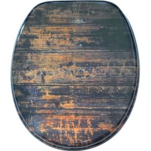 Abattant WC frein de chute soft close Vintage - Finition de haute qualité - Fixation facile