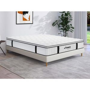 Matelas anti-feu ressorts ensach&eacute;s et surmatelas int&eacute;gr&eacute; DELICE de DREAMEA HOTEL - 160x200cm