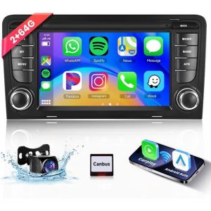 Autoradio Android 13 pour Audi A3/S3/RS3 8P - 7 HD [2+64G] -CarPlay Sans FilGPSWiFiBluetoothFM/RDScam&eacute;ra de recul