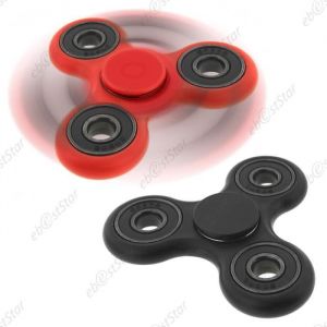 ebestStar &reg; Spinner Fidget Couleur Noir Rouge - x2 Hand Spinner Fidget Anti-Stress Gyroscope Roulement en m&eacute;tal Jouet Adultes