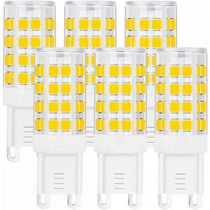 Ampoules LED G9 - ULISEM - Paquet de 10 - Dimmables - &Eacute;conomes en &eacute;nergie - 3000K - 5W - 500 lumens - Blanc chaud