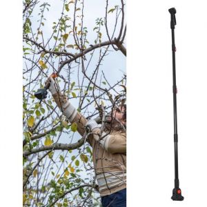 Poteau Dextension pour S&eacute;cateur &eacute;lectrique sans Fil Poteau T&eacute;lescopique en Aluminium pour Tron&ccedil;onneuse Coupe-Branches Hautes Ou
