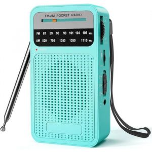Radio Portable FM/AM(MW) Transistor Radio Radio a Pile de Poche avec Excellente R&eacute;ception Excellente Qualit&eacute; Sonore Mini Radio