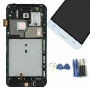 Écran Tactile LCD Screen Display Avec Châssis Luminosité Réglable Pour Samsung Galaxy J3 2016 J320 J320F J320FN Blanc