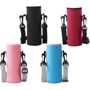 Porte-Bouteille deau Étui 4 Pièces Porte-Bouteille Housse Bouteille Pochette Bouteille Porte-Bouteille Isotherme Grand Porte