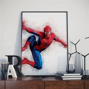 Toile D&eacute;corative - Marvel - Spiderman - 50x70cm - Support en Toile - Mixte