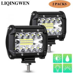 12V 60W Phare de Travail Longue Portee LED Phare LED Moto Phare de Travail Voiture Bar LED Voiture Feux de Travail