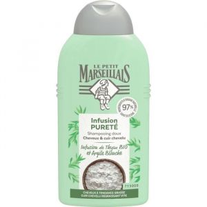 Le Petit Marseillais Shampooing Infusion Puret&eacute; Thym Bio et Argile Blanche 250ml