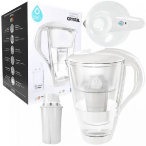 Carafe filtrante en verre Dafi Crystal Classic 2.0L - Blanc