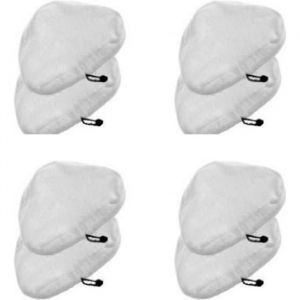8pcs Lingettes Microfibres pour Balai Vapeur H2O MOP Serpillères de Rechange pour Nettoyeur Vapeur Triangulaire  Pads de Nettoyage