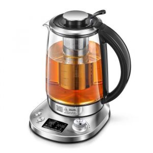 Bouilloire &Eacute;lectrique en Verre - FOHERE - Thermostat R&eacute;glable - 2200W - Maintien Chaud 2H