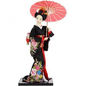 Kimono Poup&eacute;es Floral Geisha Kokeshi Poup&eacute;e Geisha Poup&eacute;e Ornement Bureau Traditionnel Collection Figurine