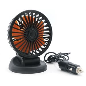 Pièces AutoVentilateur de refroidissement USB 5V-12 volts pour voiture camion avec prise allume-cigare à Clip - Type 24V Orange -B