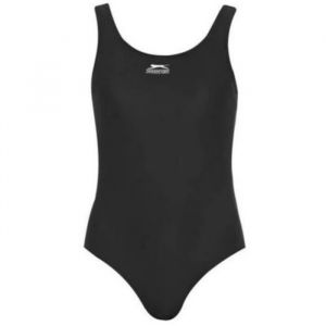 Maillot de Bain 1 Pièce - Slazenger - Noir - Grande Taille - Femme - Respirant