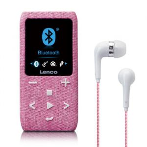 Lenco Xemio-861PK - Lecteur MP3/MP4 avec Bluetooth® et carte micro SD de 8 Go - Rose