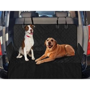 Protection Coffre Voiture Chien Universelle Couverture de Coffre pour Plupart Voiture Imperm&eacute;able & Antid&eacute;rapant135x200CMNoir