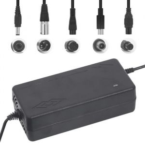 Chargeur de batterie au Lithium 54.6V 2A pour batterie Li-ion de v&eacute;lo &eacute;lectrique 24V 36V 48V 6S 7S 10S 13S XLR - Prise 5 en 1