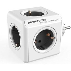 Chargeur Extendeur - ALLOCACOC - Power Cube 1100GY/DEORPC - 2 Ports USB - 16 A - Argent/Blanc