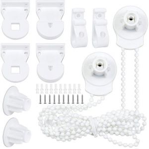 Kit de 2 pi&egrave;ces - Syst&egrave;me de store enrouleur - Accessoires pour store enrouleur - Cha&icirc;nette - Pi&egrave;ces de rideaux - Accessoires de