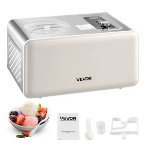 Sorbetière Automatique Capacité de 2 L-VEVOR-Compresseur Intégré-Machine à Glace Électrique sans Pré-congélation-avec 3 Modes