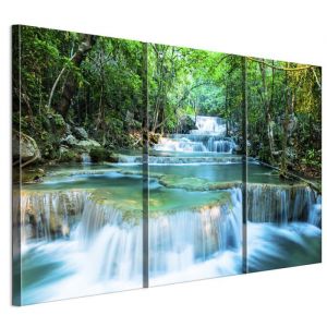 Tableau Decoration Murale - LUMASOUL - 5-2-7-0-2-2-10-3 - &Eacute;clectique Motif - 3 parties - Multicolore - 90x60 cm