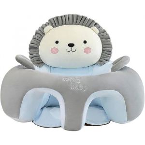 HAOPYOU - Si&egrave;ge b&eacute;b&eacute; enfant Fauteuil en peluche Lion Coussin pour apprendre assoire Canap&eacute; pour B&eacute;b&eacute; Chaise de Bleu-G FAUTEUIL BEBE