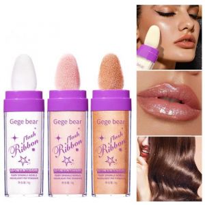 Lot de 3 Paillette Corps Poudre PailletteHighlighter Powder StickPaillettes Eclaircissantes en PoudreGlitter Patting Powder