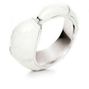 Bague Femme - FOLLI FOLLIE - 3R0F069W - Acier inoxydable - Blanc - Taille 54