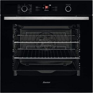 Four &eacute;lectrique encastrable multifonctions SAUTER SOP 5585 B - Noir - Chaleur puls&eacute;e - Pyrolyse - 73 L