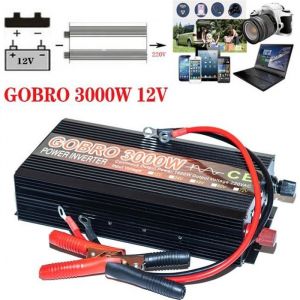 Convertisseur 3000W pur sinus ecran LCD（DC 12V à 220V AC ）- Onduleur