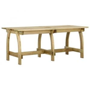 SALE 2025Table de jardin table dext&eacute;rieur  table dappoint 220x74x75 cm Bois de pin impr&eacute;gn&eacute;63 Kg 2646