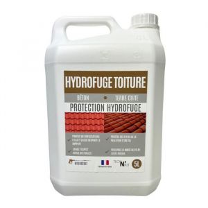Hydrofuge toiture - traitement imperméabilisant toit béton et terre cuite - anti-infiltration anti-gel - 5L - HYDROTOIT