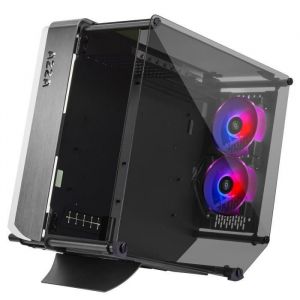 Boîtier PC cube - Optima - CSAZ-803 - ATX Mid Tower - Noir - Verre trempé