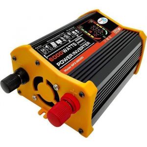 Onduleur 500 W 12 V vers 220 V/110 V pour voiture - Double port USB - Affichage LED intelligent onduleur sinusoïdal modifié-noir