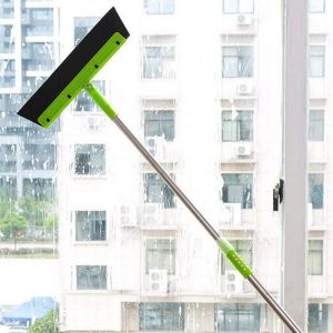 Balayeuse de balai magique Outil en Caoutchouc de connecteur de rotation de balai dessuie-glace de salle de bains de cheveux de