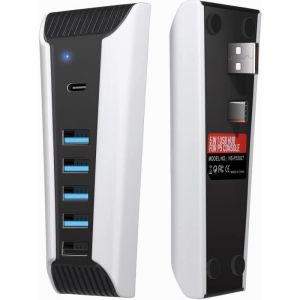 Concentrateur USB PS5 concentrateur USB 5 ports pour PS5 chargeur de concentrateur d&rsquo;extension USB haute vitesse Compatible PS5