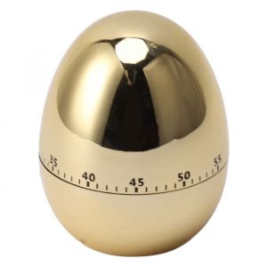 SURENHAP Minuterie m&eacute;canique 60 minutes Mod&egrave;le doeuf Tiper m&eacute;canique de cuisson de cuisson de cuisson dalarme table sablier Or