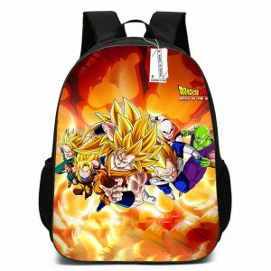 Sacs à Dos Dragon BallSet Scolaire Sacs à Deux Épaules Sacs Scolaires 3D Impression Sac à Dos Cartable RéglableStyle 5