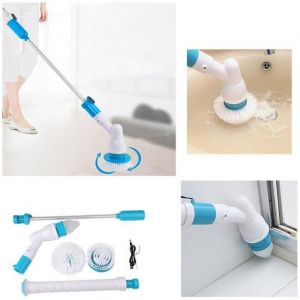 Brosse de Nettoyage &Eacute;lectrique Scrubber Spin 3 T&ecirc;tes Pour Carrelage Sol Outils de Nettoyage M&eacute;nager