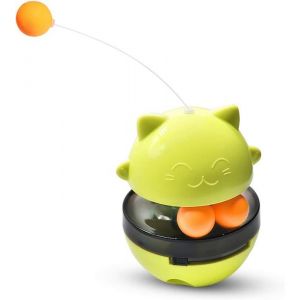 Distributeur Croquette ChatInteractif pour ChatBalle pour Chat 4 en 1Jouet Distributeur Croquette Chat Facile &agrave;